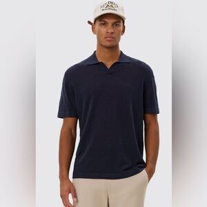 LES DEUX EMMANUEL POLO IN DARK NAVY SIZE XL - NWT